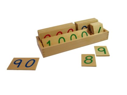 Large Wooden Number Cards With Box