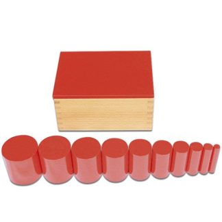 montessori Knobless Cylinders red