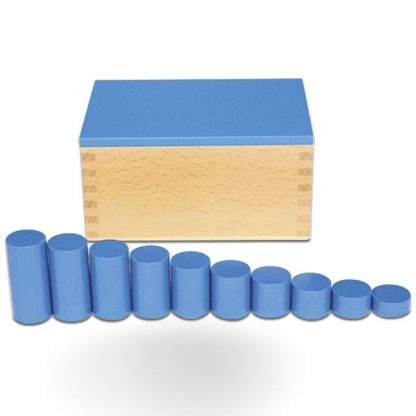Knobless Cylinders blue montessori