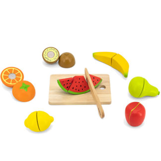 wooden cutting fruit toy
