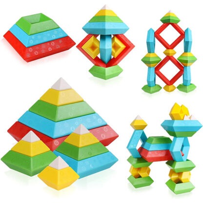 modeling block tower toy